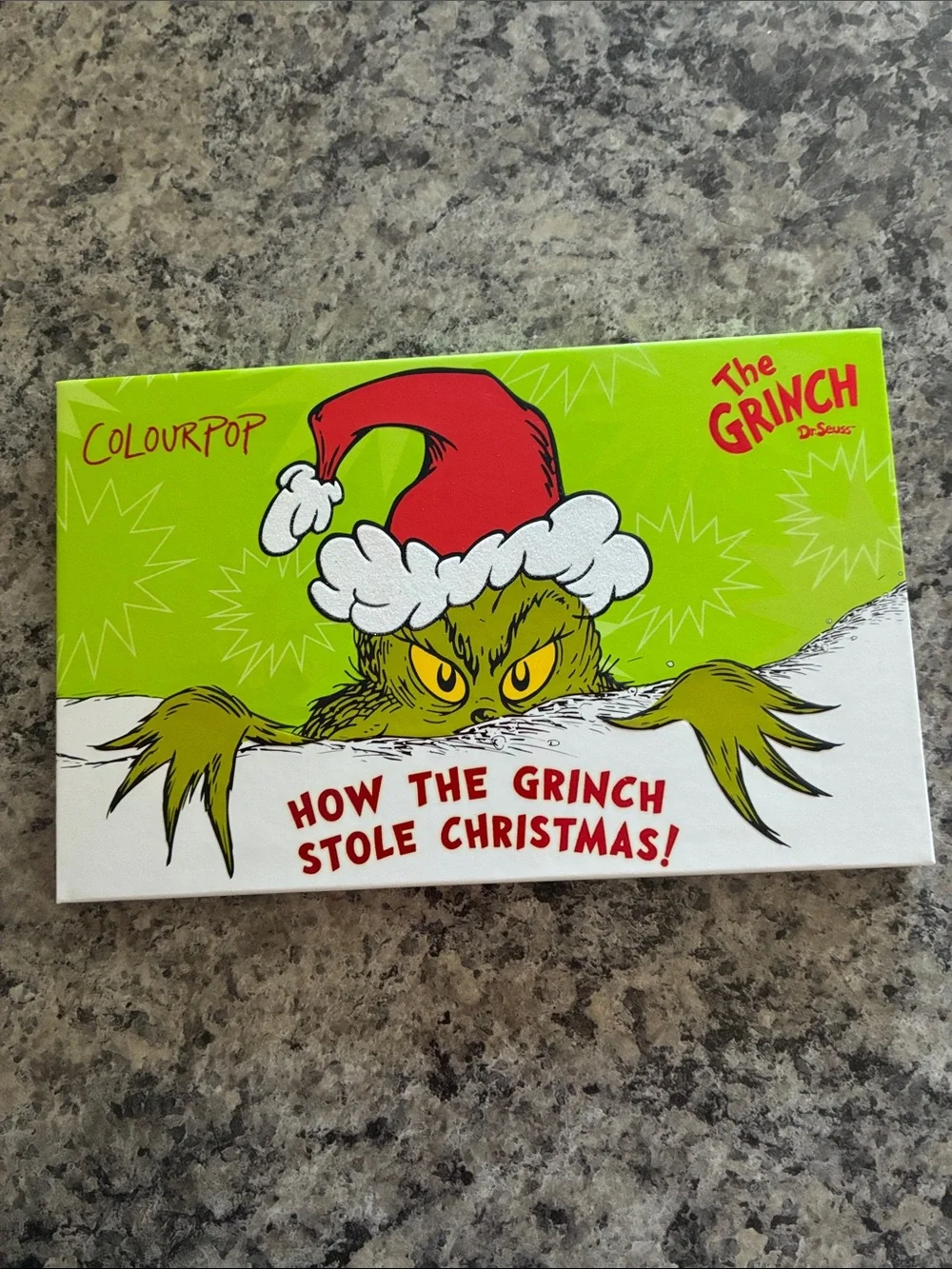 ColourPop The Grinch Holiday Eyeshadow Palette - Never Used